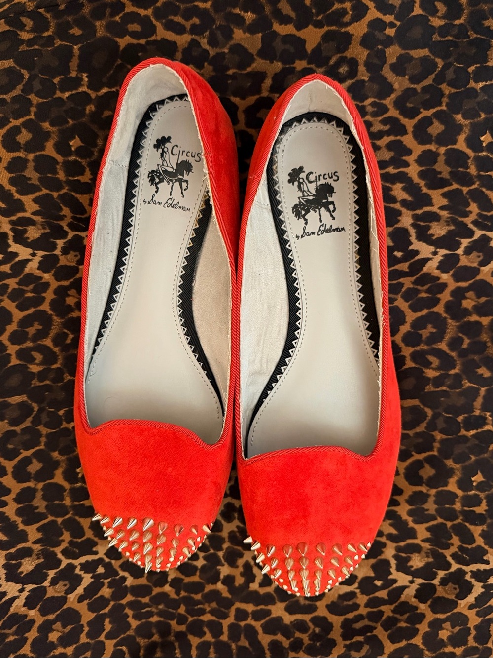 Circus Sam Edelman Studded Ballet Flats in Red